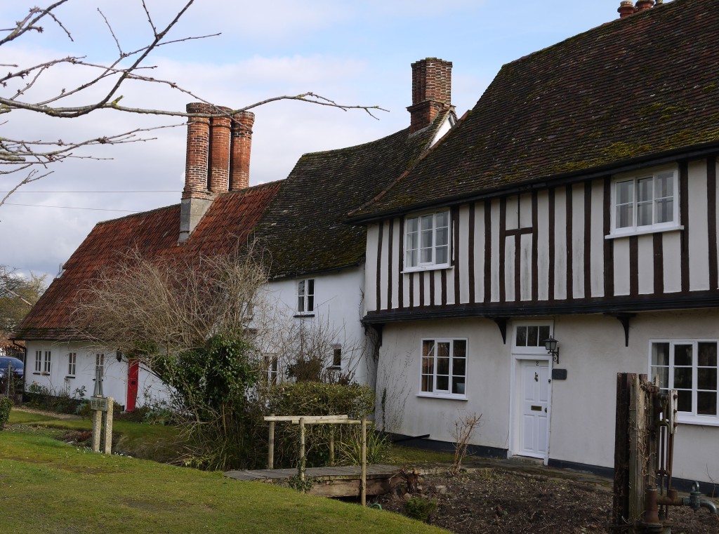 Photo of old houses in Foxton